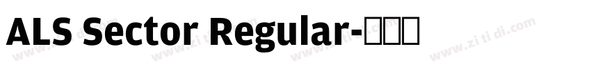 ALS Sector Regular字体转换